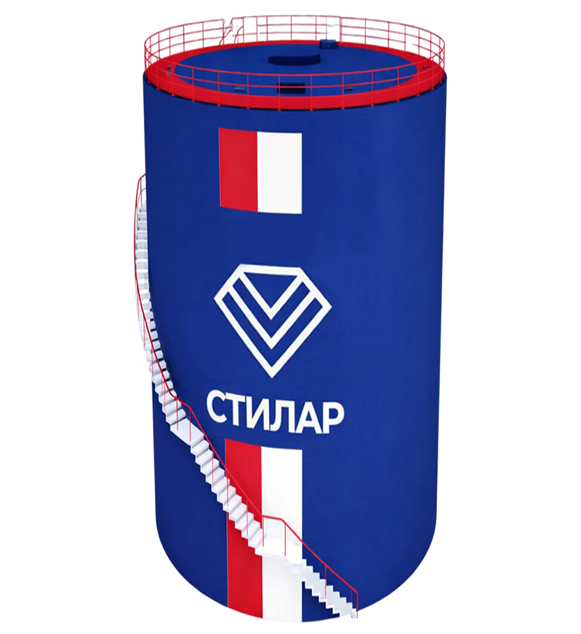 Цельносварной резервуар РВС для воды 3 м³ от завода-производителя